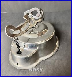 Beautiful Aladdin Hanging Kerosene Lamp Chrome Ceiling Retractor Works Great