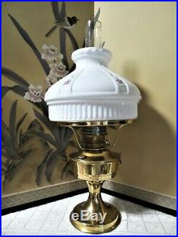 Beautiful Aladdin Oil Lamp No. 23 Hand Painted Shade No. 2 Of 2