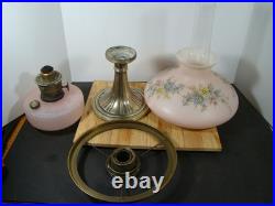 Beautiful Aladdin Oil Lamp Pink Queen Lamp with Shade Model B Original