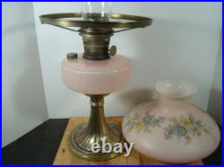 Beautiful Aladdin Oil Lamp Pink Queen Lamp with Shade Model B Original