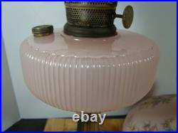 Beautiful Aladdin Oil Lamp Pink Queen Lamp with Shade Model B Original