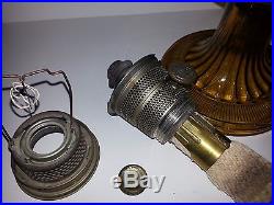 Beehive Amber Kerosene Lamp Aladdin Mantle Lamp Company