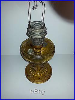 Beehive Amber Kerosene Lamp Aladdin Mantle Lamp Company
