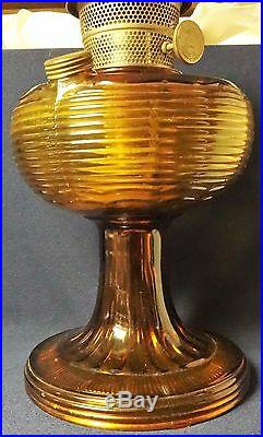 Beehive Dark Amber Kerosene Lamp Aladdin Mantle Lamp Company