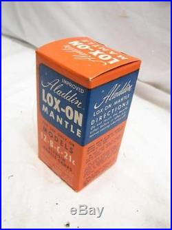 Box 10 Aladdin Loxon Lox-On Mantles Fluid Oil Kerosene Lamp Light Display 12 B