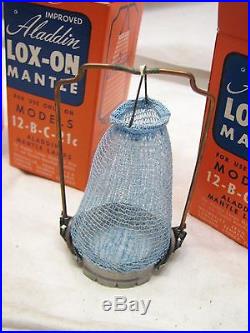 Box 10 Aladdin Loxon Lox-On Mantles Fluid Oil Kerosene Lamp Light Display 12 B