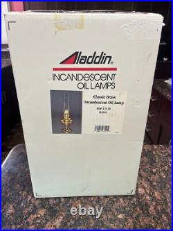 Brand New Factory Packed Vintage Aladdin Classic Brass Incandesent Oil Lamp
