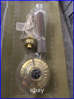 Brass Aladdin Round Wick Oil Lamp New In Box Made In England