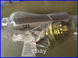 Brass Aladdin Round Wick Oil Lamp New In Box Made In England