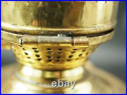 Brass Metal oil Lamp Ship light side mount heavy bottom weighed unmarked 13