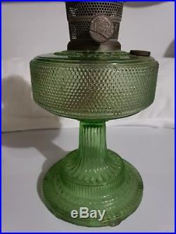 C1933 ALADDIN model #105 Green COLONIAL Kerosene Oil Lamp Burner