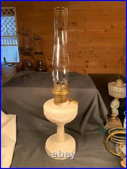 C1940 ALADDIN B-75 ALACITE Tall Lincoln Drape Kerosene Oil Lamp wChimney