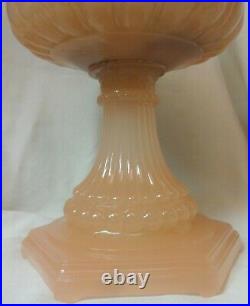 Cathedral Pink Moonstone Oil Lamp Aladdin Mantle Lamp Company