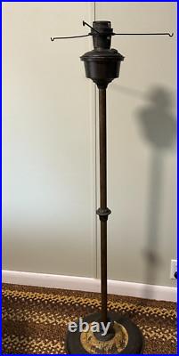 Center Draft Oil Lamp Floor Stand Base 54 Tall Aladdin No 12 Bronze Font