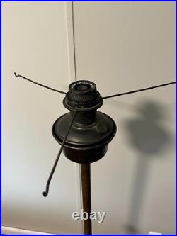 Center Draft Oil Lamp Floor Stand Base 54 Tall Aladdin No 12 Bronze Font