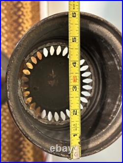 Center Draft Oil Lamp Floor Stand Base 54 Tall Aladdin No 12 Bronze Font