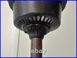 Center Draft Oil Lamp Floor Stand Base 54 Tall Aladdin No 12 Bronze Font