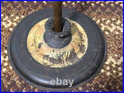 Center Draft Oil Lamp Floor Stand Base 54 Tall Aladdin No 12 Bronze Font