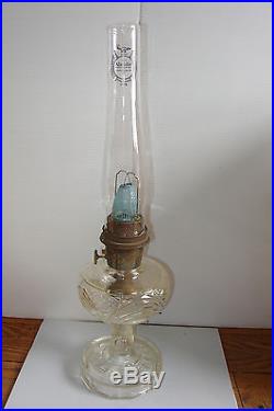 Clear Washington Drape Aladdin Kerosene Mantle Lamp B-53 Plain Stem Model B