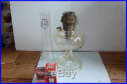 Clear Washington Drape Aladdin Kerosene Mantle Lamp B-53 Plain Stem Model B