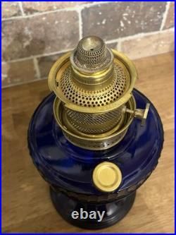 Cobalt Blue Aladdin Oil Lamp 23