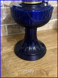 Cobalt Blue Aladdin Oil Lamp 23