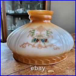 Coleman 318 Quick Lite Glass Lamp Shade Antique Vtg 10 Fit Aladdin Rayo Oil Gas