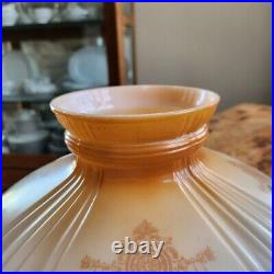 Coleman 318 Quick Lite Glass Lamp Shade Antique Vtg 10 Fit Aladdin Rayo Oil Gas