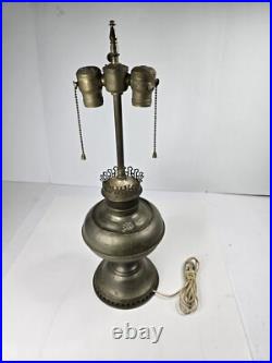 Collectable Vintage Antique Aladdin Oil Lamp Converted Electric Light Vtg Rare