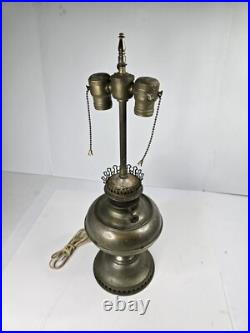 Collectable Vintage Antique Aladdin Oil Lamp Converted Electric Light Vtg Rare