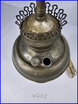 Collectable Vintage Antique Aladdin Oil Lamp Converted Electric Light Vtg Rare