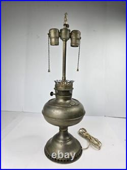Collectable Vintage Antique Aladdin Oil Lamp Converted Electric Light Vtg Rare