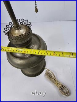 Collectable Vintage Antique Aladdin Oil Lamp Converted Electric Light Vtg Rare