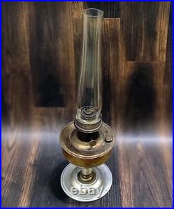 Collectible Original Aladdin No. 23 Made in England Brass Kerosene Oil Lamp