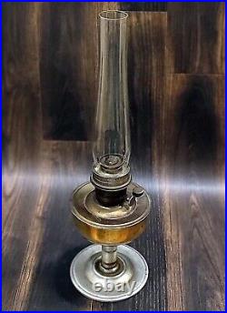 Collectible Original Aladdin No. 23 Made in England Brass Kerosene Oil Lamp