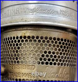 Collectible Original Aladdin No. 23 Made in England Brass Kerosene Oil Lamp