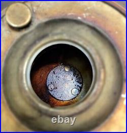 Collectible Original Aladdin No. 23 Made in England Brass Kerosene Oil Lamp