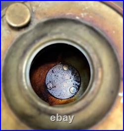 Collectible Original Aladdin No. 23 Made in England Brass Kerosene Oil Lamp