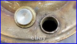 Collectible Original Aladdin No. 23 Made in England Brass Kerosene Oil Lamp