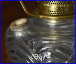Converted Aladdin Washington Drape Oil Lamp Kerosene Lamp Quilted Diamond Shade