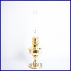 DEFECTIVE Aladdin Brass Table Oil Lamp Solid Brass Indoor Emergency Ligh G3D