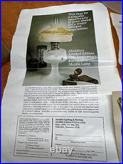 DWN. Vintage 1978 Aladdins Limited Edition 70th Anniversary Kerosene Mantle & Box