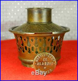 EARLY ALADDIN BRASS KEROSENE TABLE LAMP WithMIXED PARTS FROM MODELS 3, 4,5 & 6