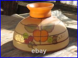 Electrified Amber Aladdin Colonial Hobnail Lamp, Beautiful Hand Painted Shade