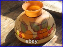 Electrified Amber Aladdin Colonial Hobnail Lamp, Beautiful Hand Painted Shade