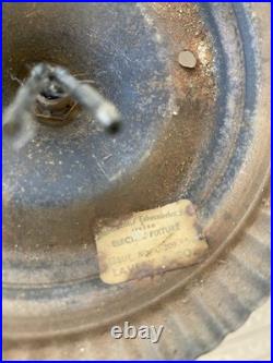 Electrified Country Store Antique Aladdin Brass Oil Lamp Green Tin Reflector