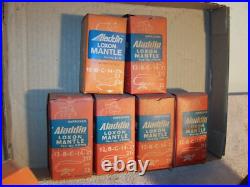 Estate Group Unused Aladdin Oil Lamp Loxon Mantles Model C &23 Burners 8 pcs