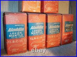 Estate Group Unused Aladdin Oil Lamp Loxon Mantles Model C &23 Burners 8 pcs