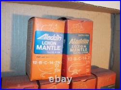 Estate Group Unused Aladdin Oil Lamp Loxon Mantles Model C &23 Burners 8 pcs