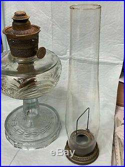 Fantastic Aladdin Oil Lamp complete with high chimney NuType Model B. Cbne